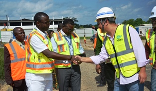 Finance Minister Tours the Upgrading and Expansion work at RIA