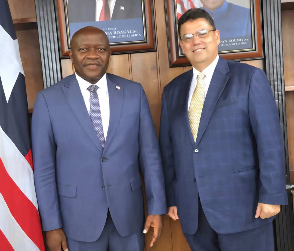 Newly Appointed U.S. Chargé d'Affaires of Liberia Paid Courtesy Visit to Minister of Finance and Development Planning